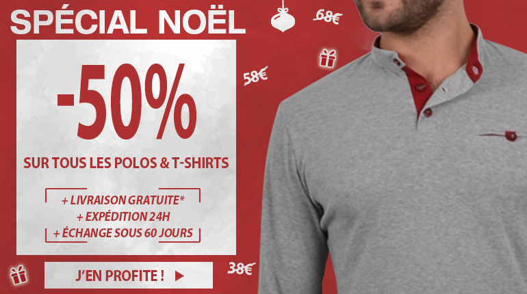 Decouvrir tous les polos et tee shirts en promo
