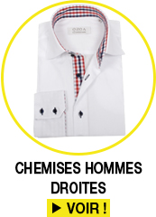 Chemises homme non cintrees